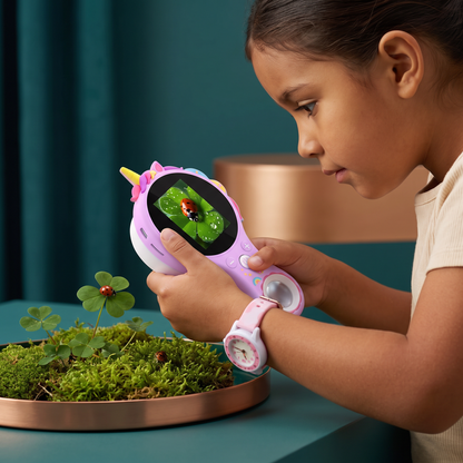 Microscopio De Video Para Niños Con Pantalla – Dispositivo Portátil De Exploración Para Pequeños Descubridores