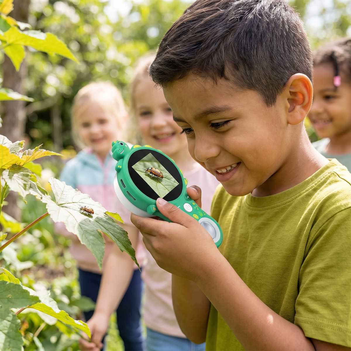 Microscopio De Video Para Niños Con Pantalla – Dispositivo Portátil De Exploración Para Pequeños Descubridores