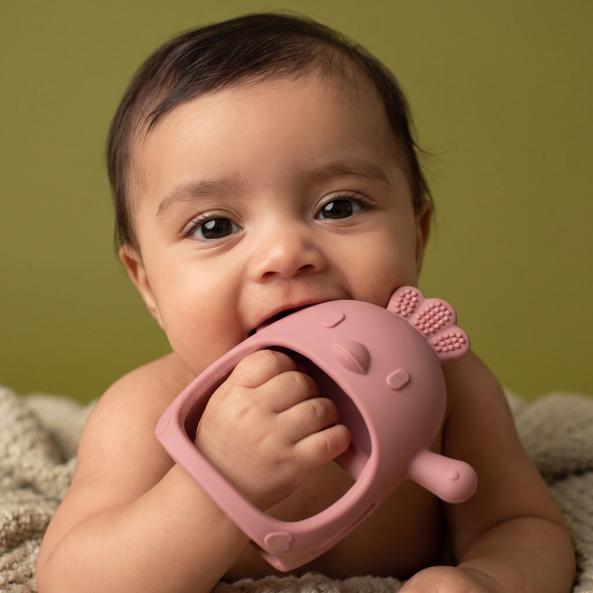 Mordedera De Silicón Para Bebé Con Diseño De Pollito – Juguete De Dentición De Silicón De Grado Alimenticio