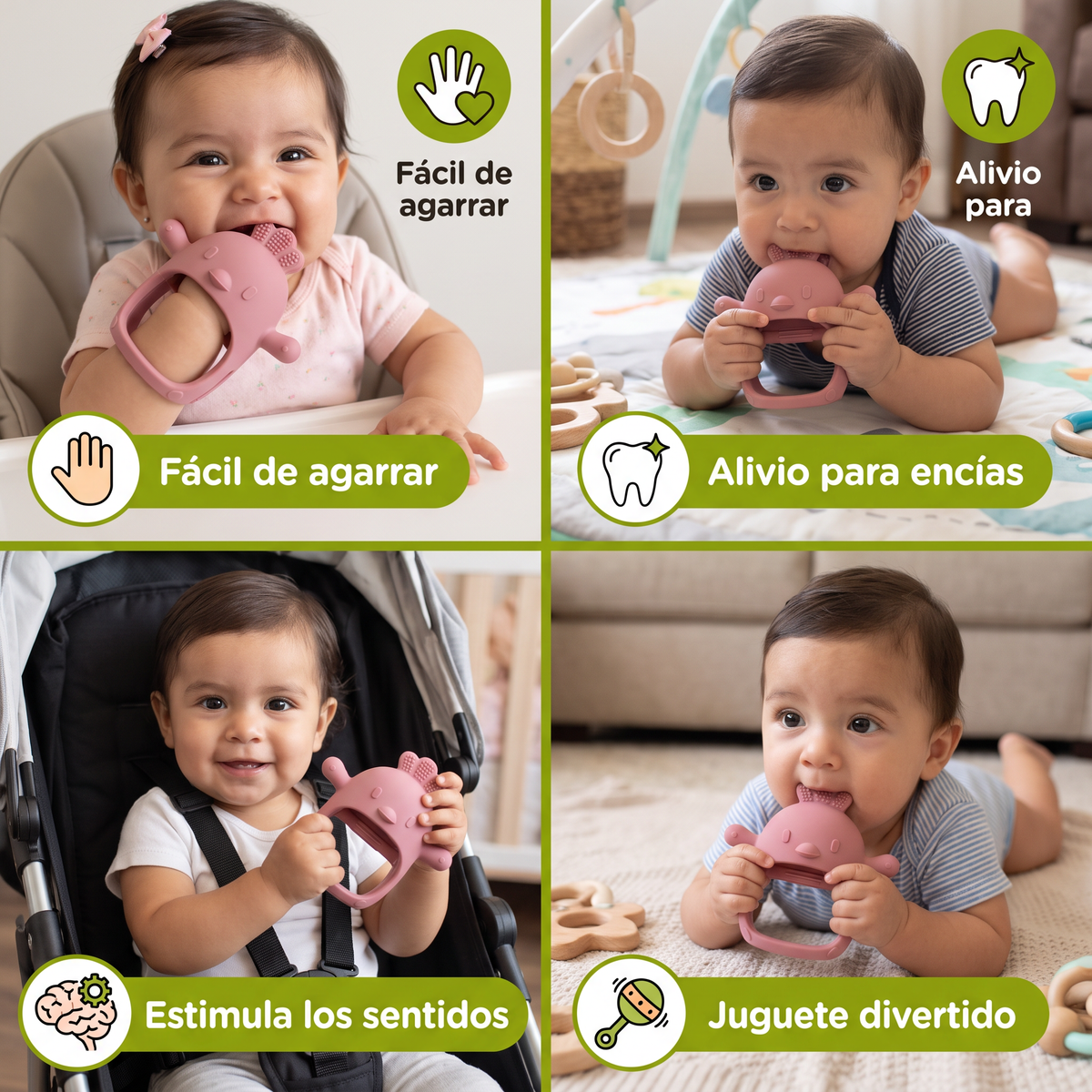 Mordedera De Silicón Para Bebé Con Diseño De Pollito – Juguete De Dentición De Silicón De Grado Alimenticio
