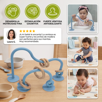 Juguete De Motricidad De Silicón Para Bebés – Juego De Aprendizaje Con Ventosa Para Mesa Y Silla Alta