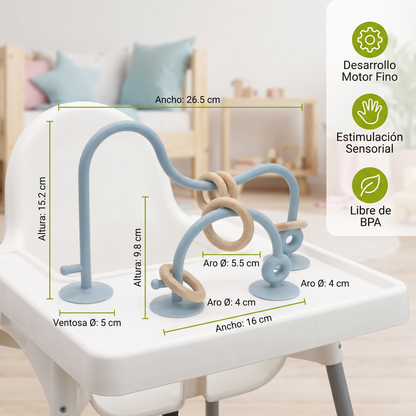 Juguete De Motricidad De Silicón Para Bebés – Juego De Aprendizaje Con Ventosa Para Mesa Y Silla Alta