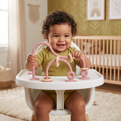Juguete De Motricidad De Silicón Para Bebés – Juego De Aprendizaje Con Ventosa Para Mesa Y Silla Alta
