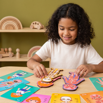 Rompecabezas De Madera Del Cuerpo Humano Para Niños – Aprender Anatomía Jugando
