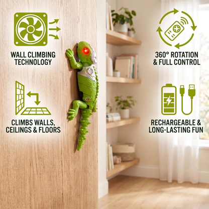 Animal Trepador De Pared Teledirigido – Araña/ Lagartija RC Para Paredes Y Techos