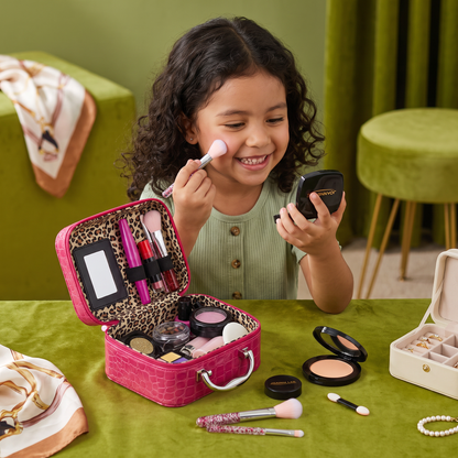 Set De Maquillaje Para Niñas – Kit De Maquillaje Infantil Seguro Con Práctico Estuche