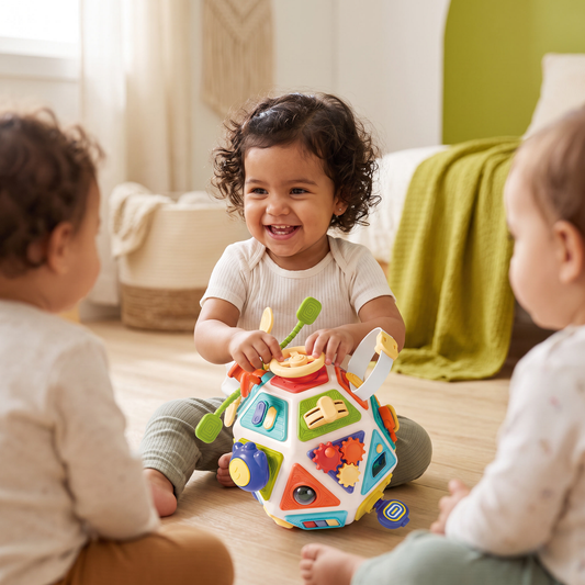 Cubo De Actividades Montessori 22 En 1 Para Niños Pequeños – Juguete De Motricidad Y Exploración