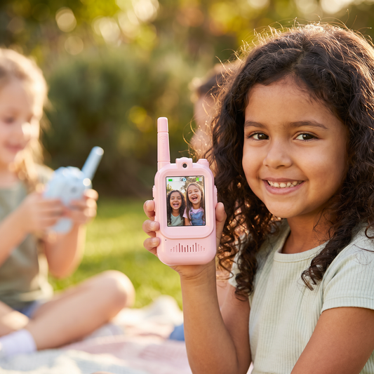 Walkie Talkie Con Video Para Niños Set De 2 – Radios Con Cámara Y Pantalla