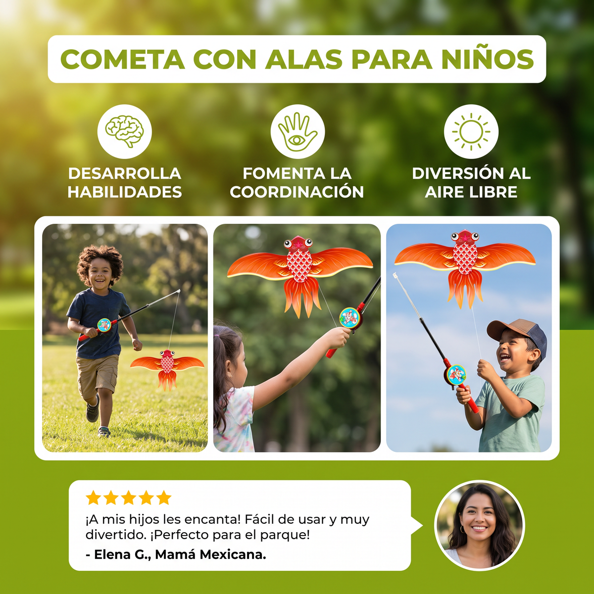 Cometa Con Alas Para Niños – Fomenta La Habilidad Y La Coordinación