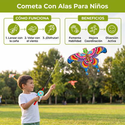 Cometa Con Alas Para Niños – Fomenta La Habilidad Y La Coordinación