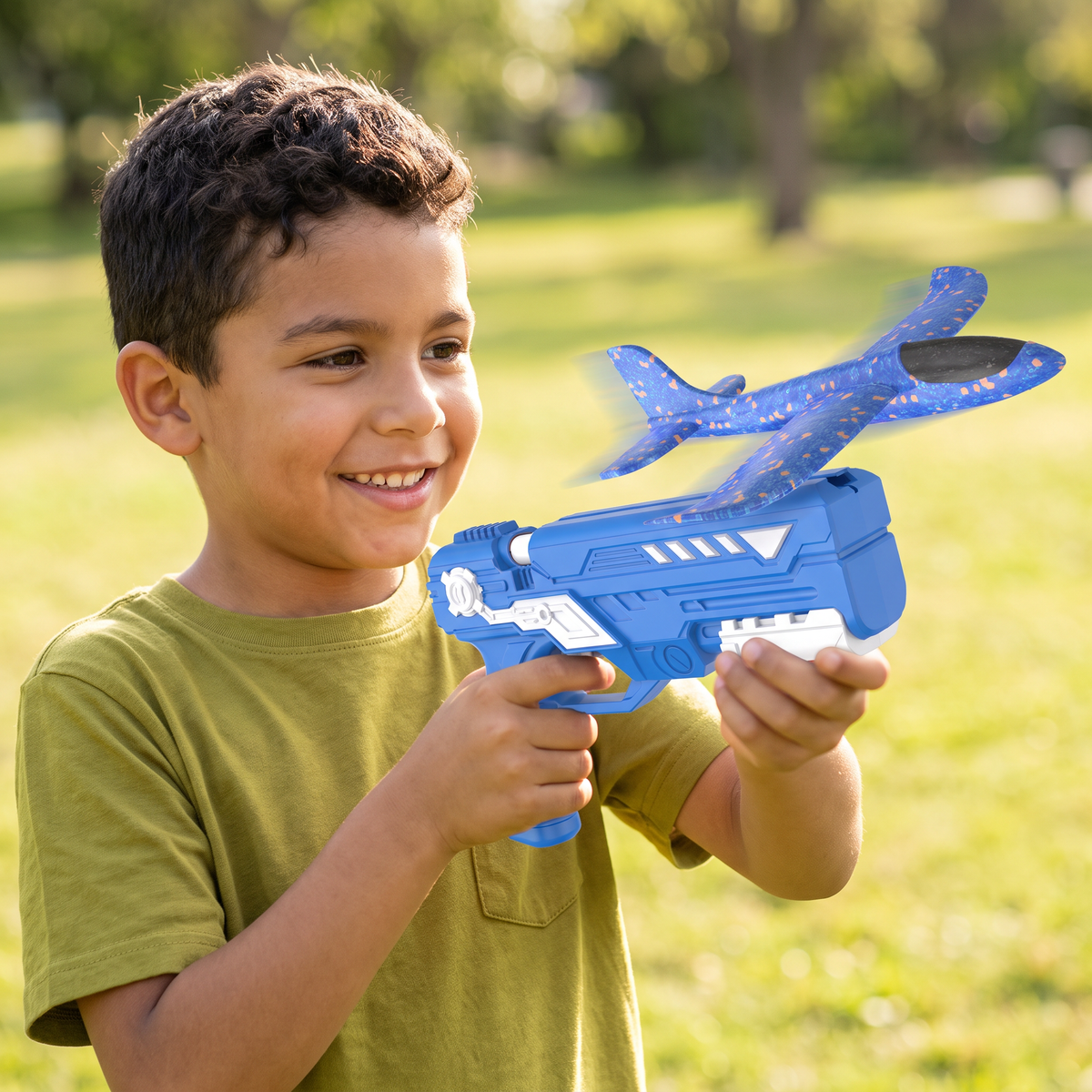 Lanzador De Aviones De Espuma Para Niños – Juguete Interactivo De Vuelo Con Función De Lanzamiento