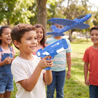 Lanzador De Aviones De Espuma Para Niños – Juguete Interactivo De Vuelo Con Función De Lanzamiento