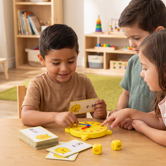 Reloj De Aprendizaje Para Niños – Juego Interactivo Para Aprender La Hora Con Tarjetas Y Dados
