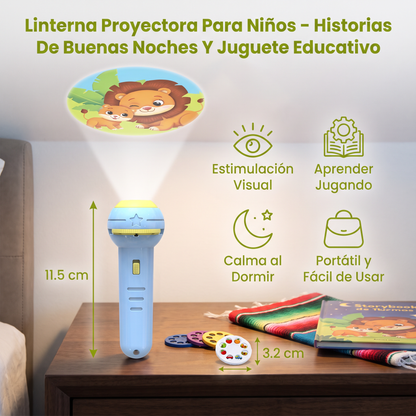 Linterna Proyectora Para Niños – Historias De Buenas Noches Y Juguete Educativo