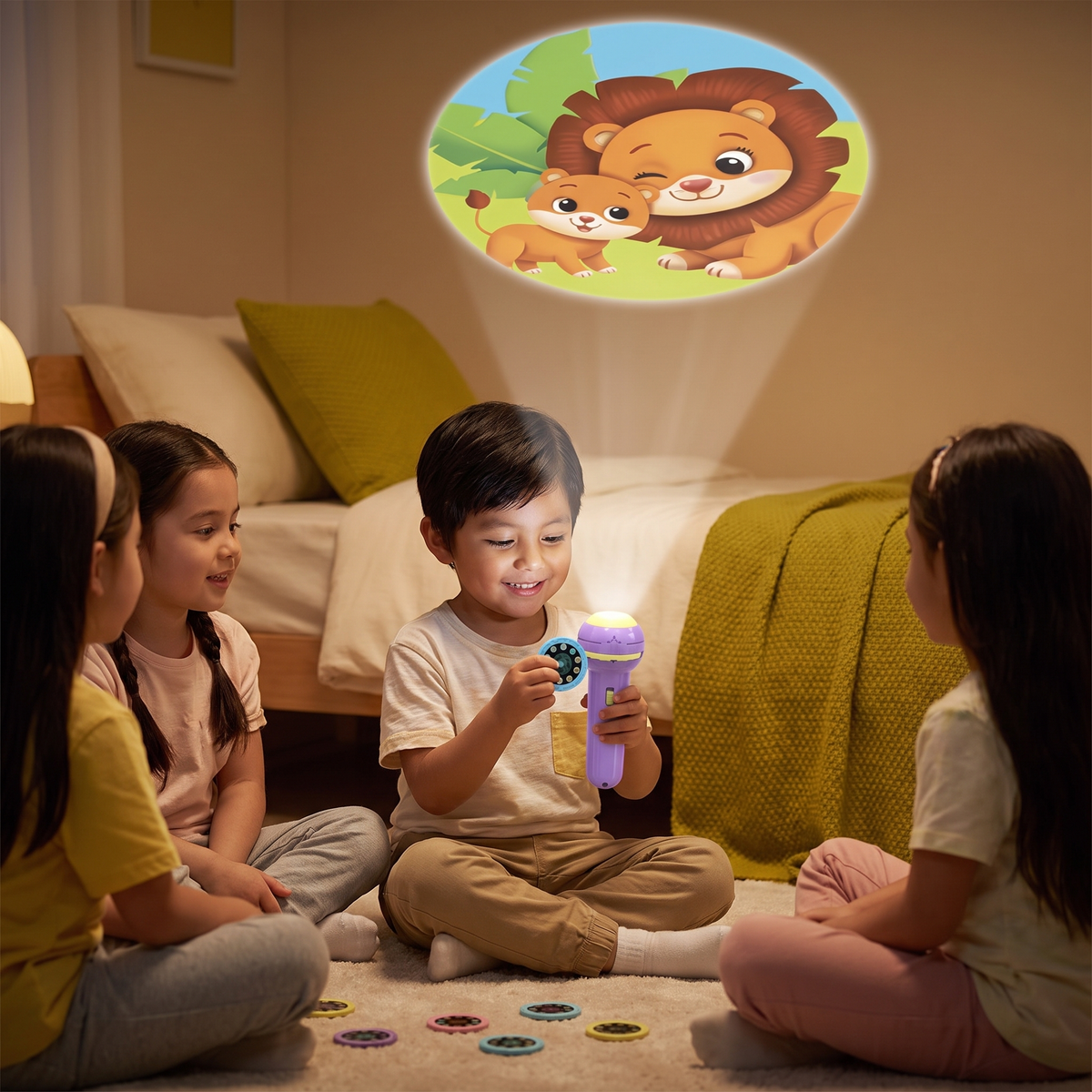 Linterna Proyectora Para Niños – Historias De Buenas Noches Y Juguete Educativo