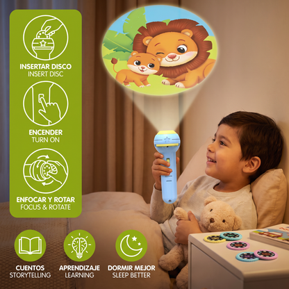 Linterna Proyectora Para Niños – Historias De Buenas Noches Y Juguete Educativo