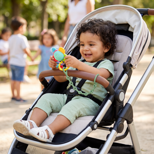 Cadena de Silicón para Bebé con Protección Antipérdida – para Chupones y Juguetes (5 Piezas)