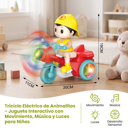 Juguete De Moto De Acrobacias Para Niños – Juguete Interactivo Con Luces Y Movimiento