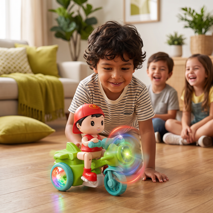 Juguete De Moto De Acrobacias Para Niños – Juguete Interactivo Con Luces Y Movimiento