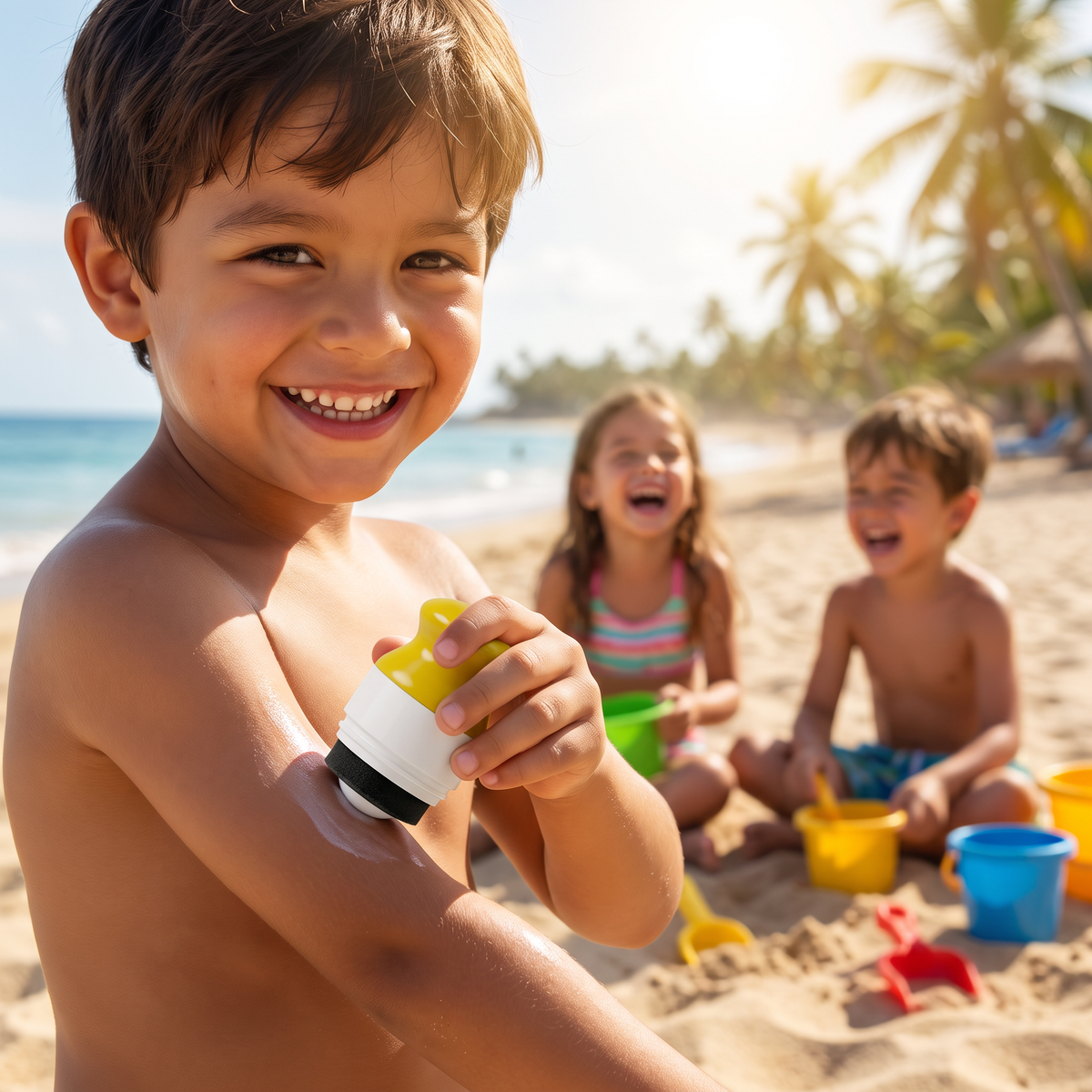 Rodillo Recargable Para Protector Solar Infantil – Aplicación Limpia Y Fácil