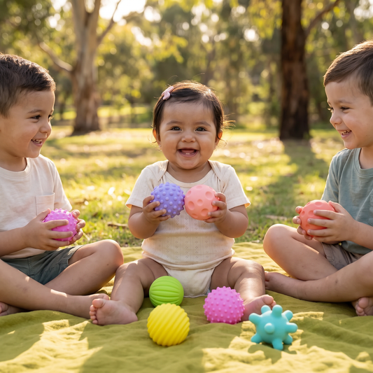 Set de Pelotas Sensoriales para Bebés – Fomenta el Tacto y la Exploración Sensorial