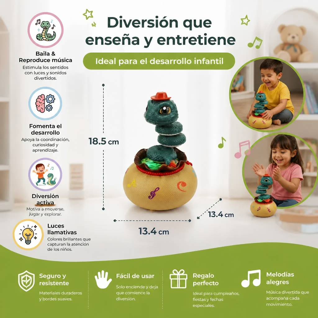 Serpiente Bailarina De Juguete Para Niños