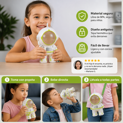 Botella De Agua De Astronauta Para Niños
