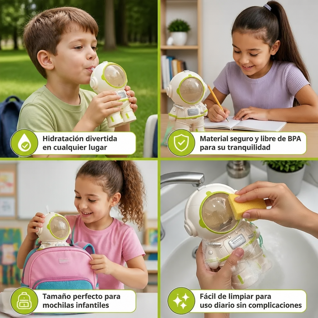 Botella De Agua De Astronauta Para Niños