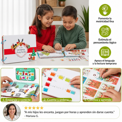 Libro Educativo Montessori De Cuentos De Navidad