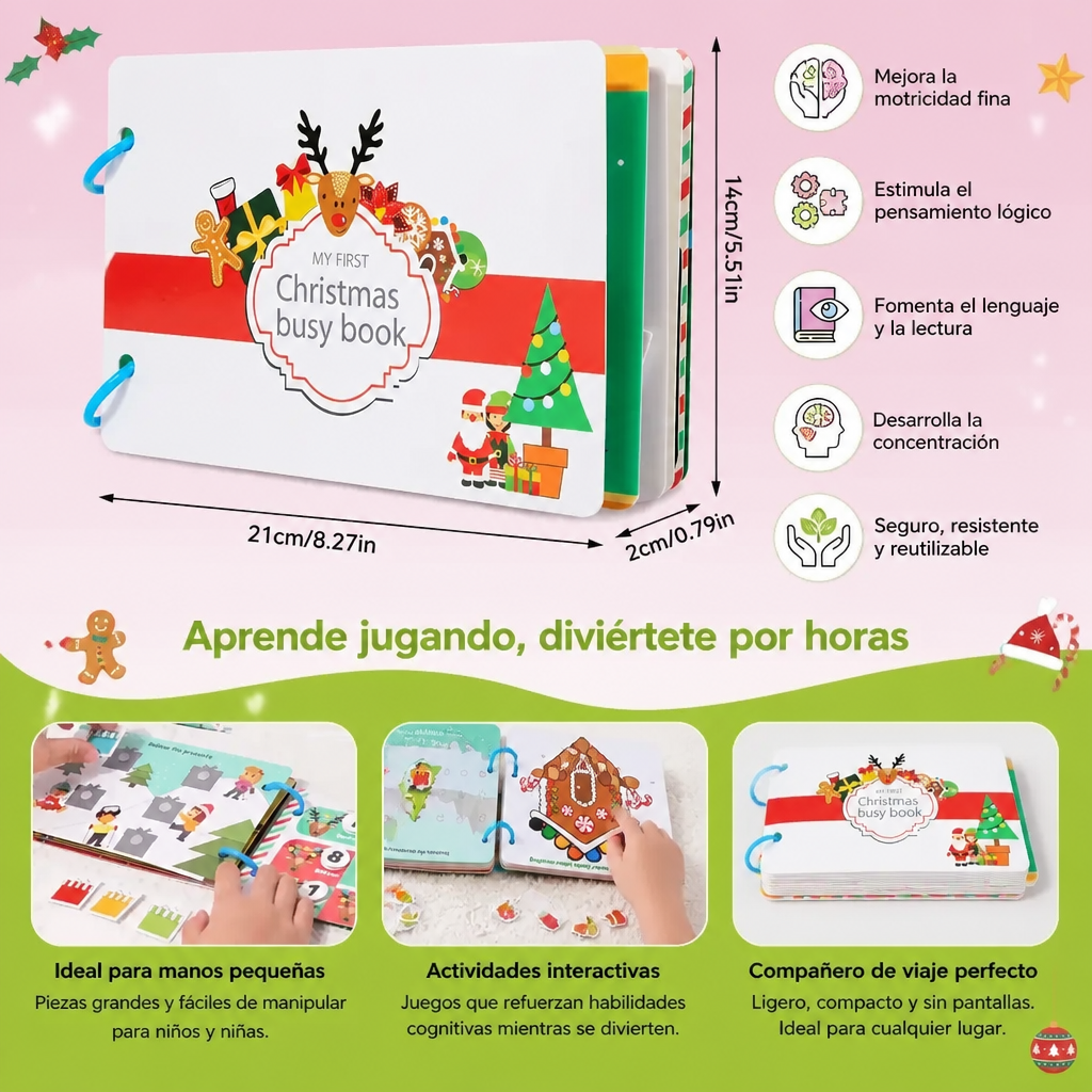Libro Educativo Montessori De Cuentos De Navidad