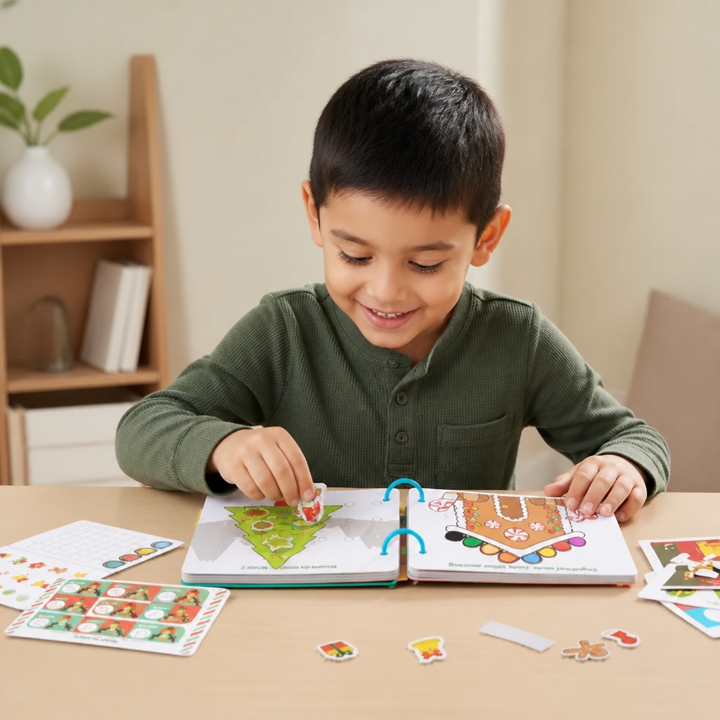 Libro Educativo Montessori De Cuentos De Navidad