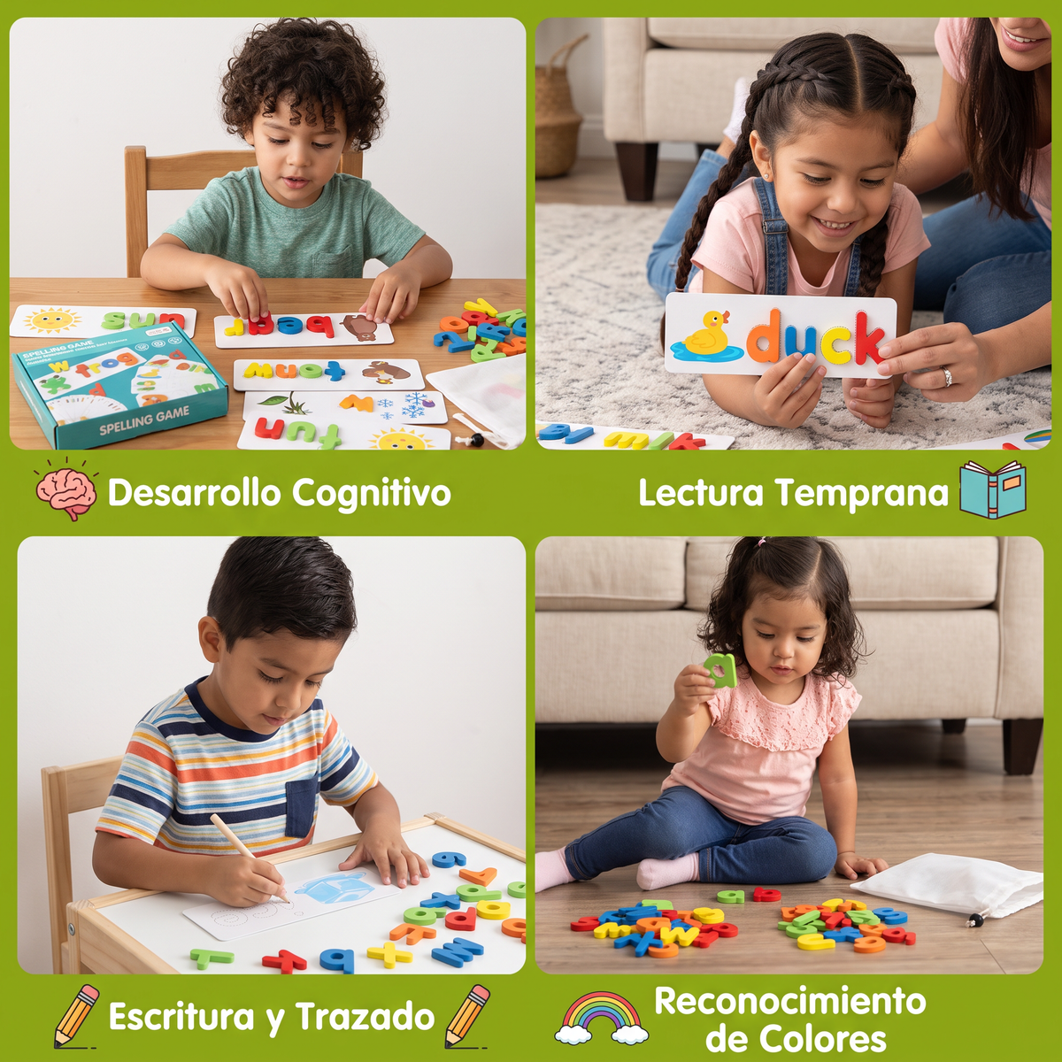 Juego Montessori De Ortografía
