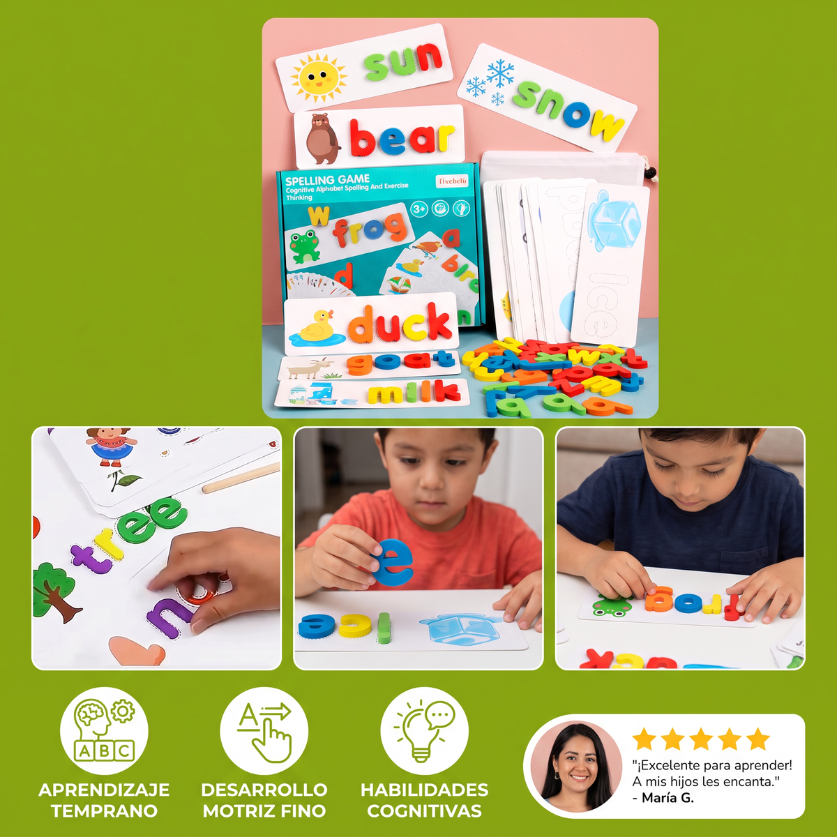 Juego Montessori De Ortografía