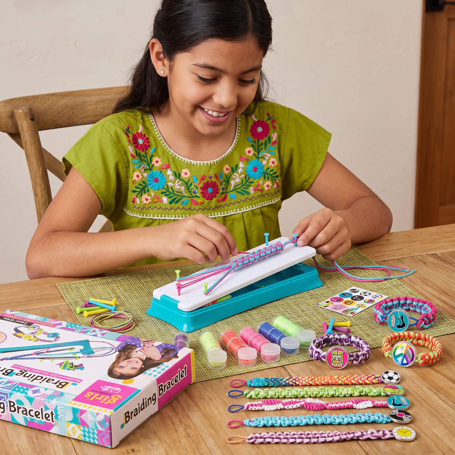 Set Creativo Para Tejer Pulseras