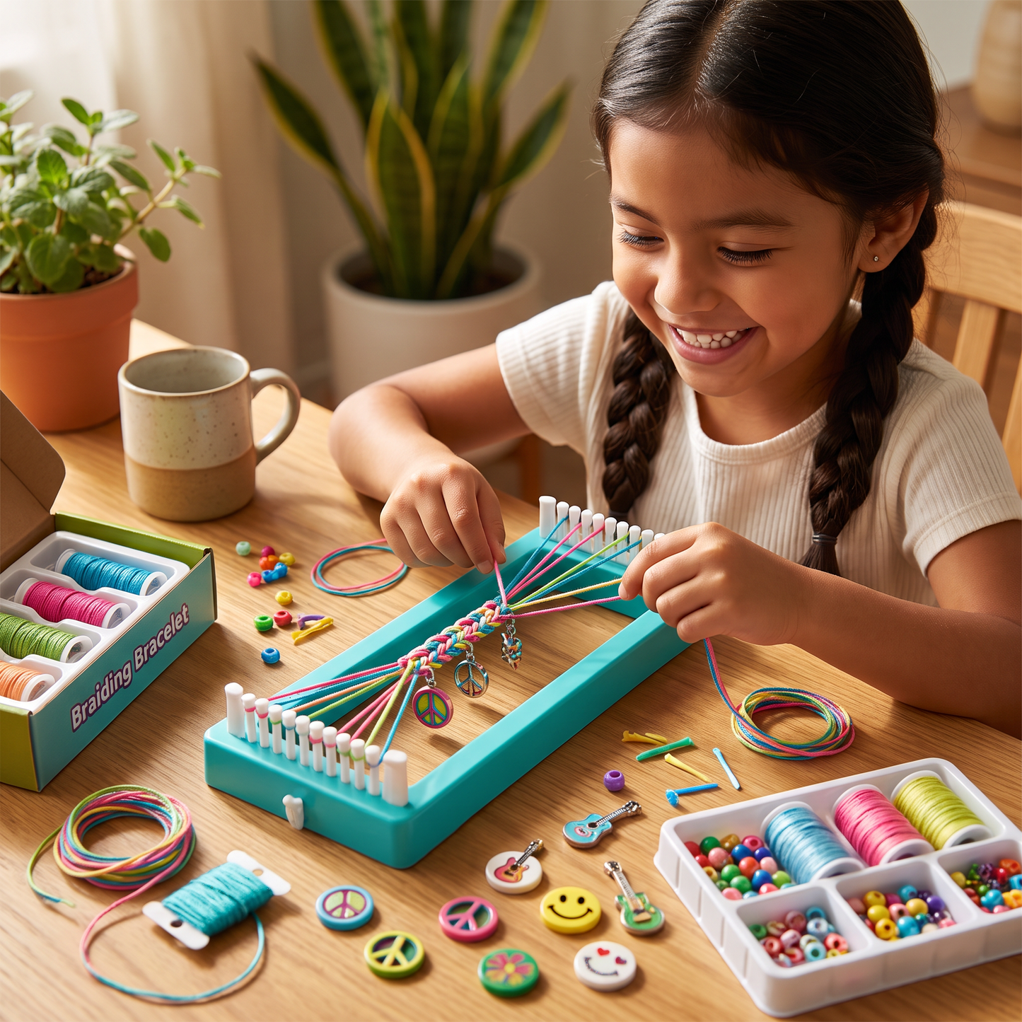 Set Creativo Para Tejer Pulseras