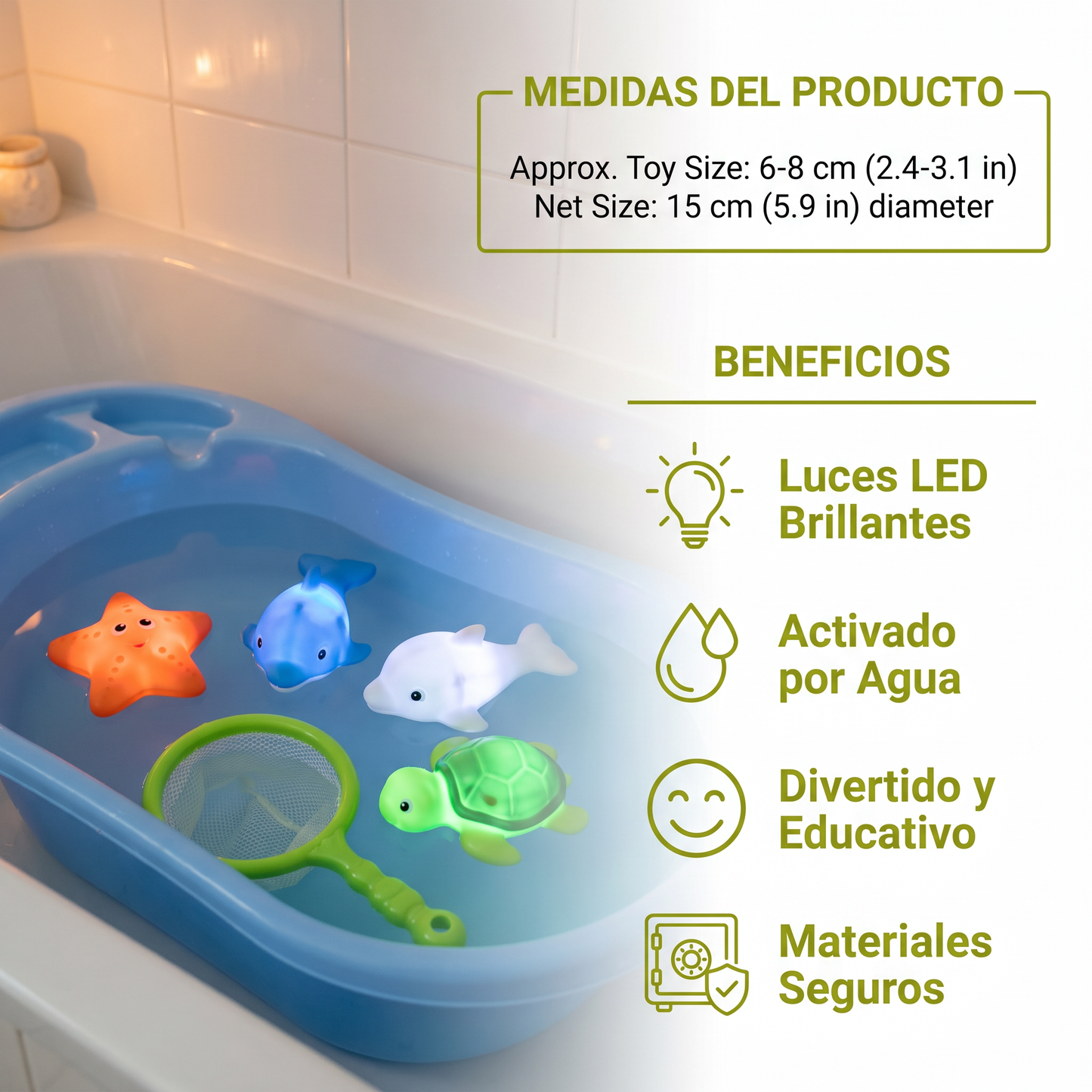 Animalitos De Baño Luminosos