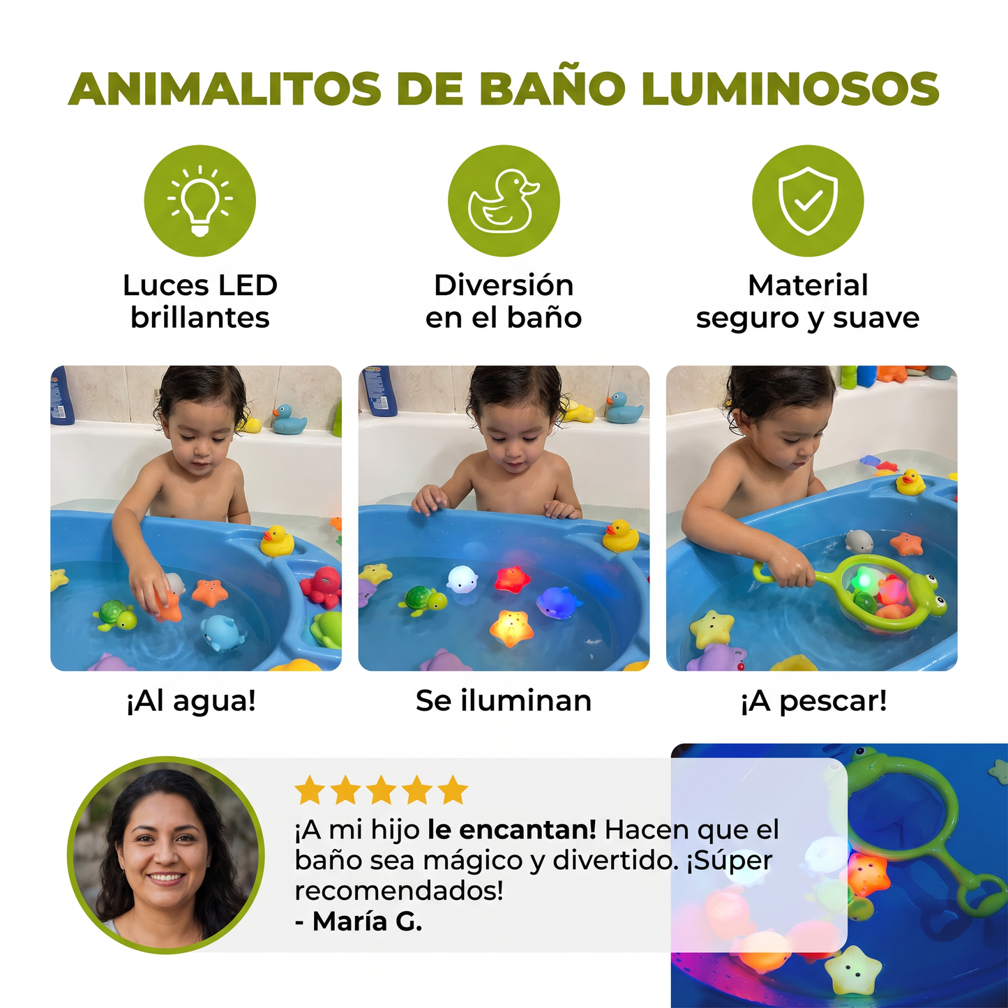 Animalitos De Baño Luminosos