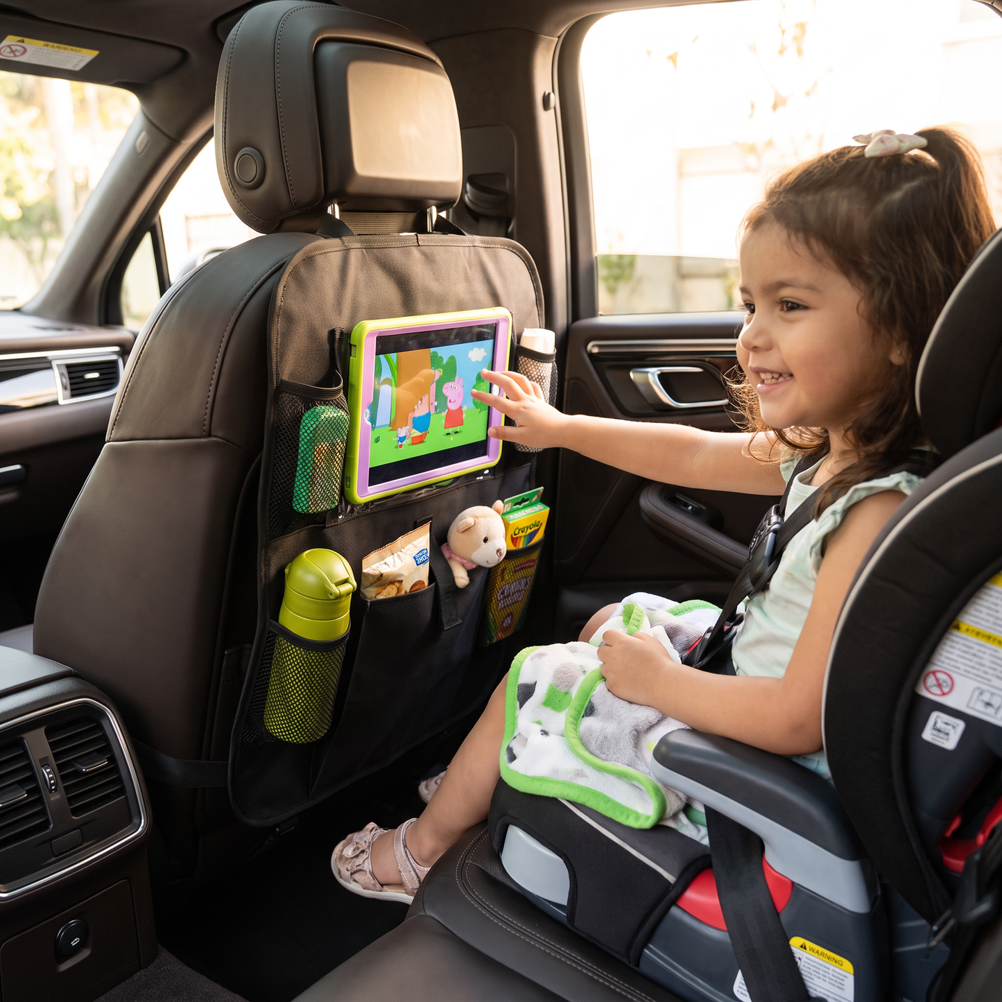Protector De Asiento De Auto Y Organizador Para Niños