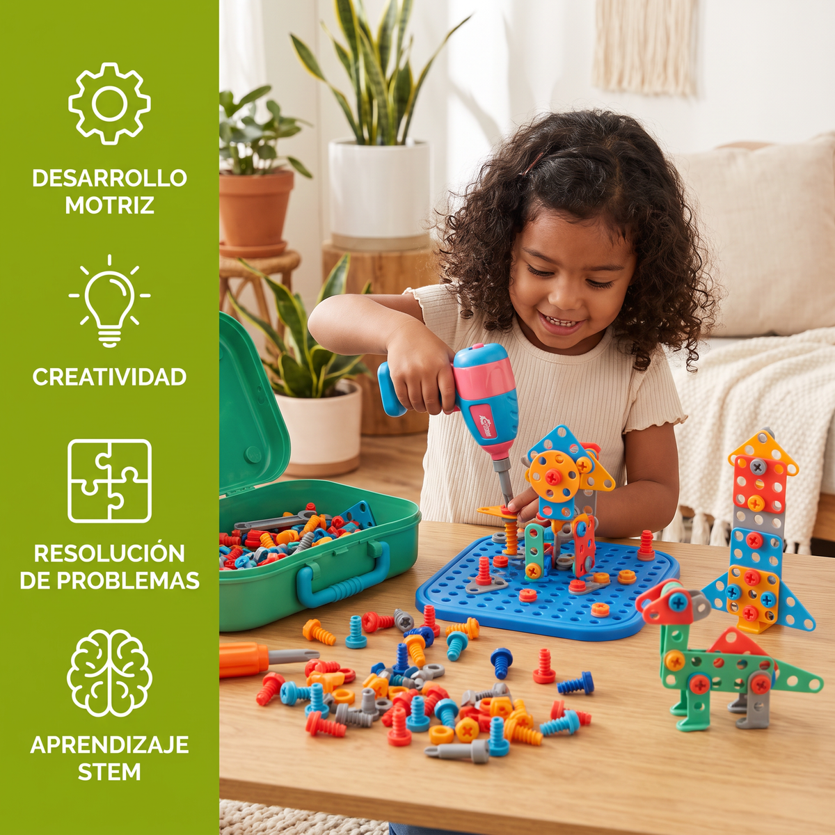 Set De Herramientas De Construcción Para Niños Con Lindo Diseño De Dinosaurio
