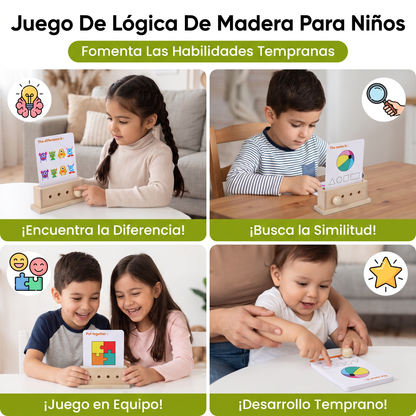 Juego De Lógica De Madera Para Niños – Fomenta Las Habilidades Tempranas