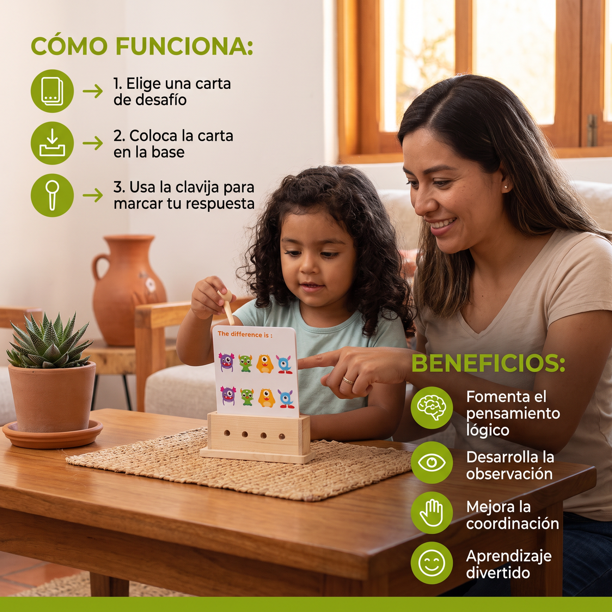 Juego De Lógica De Madera Para Niños – Fomenta Las Habilidades Tempranas