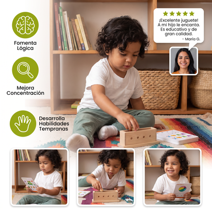 Juego De Lógica De Madera Para Niños – Fomenta Las Habilidades Tempranas