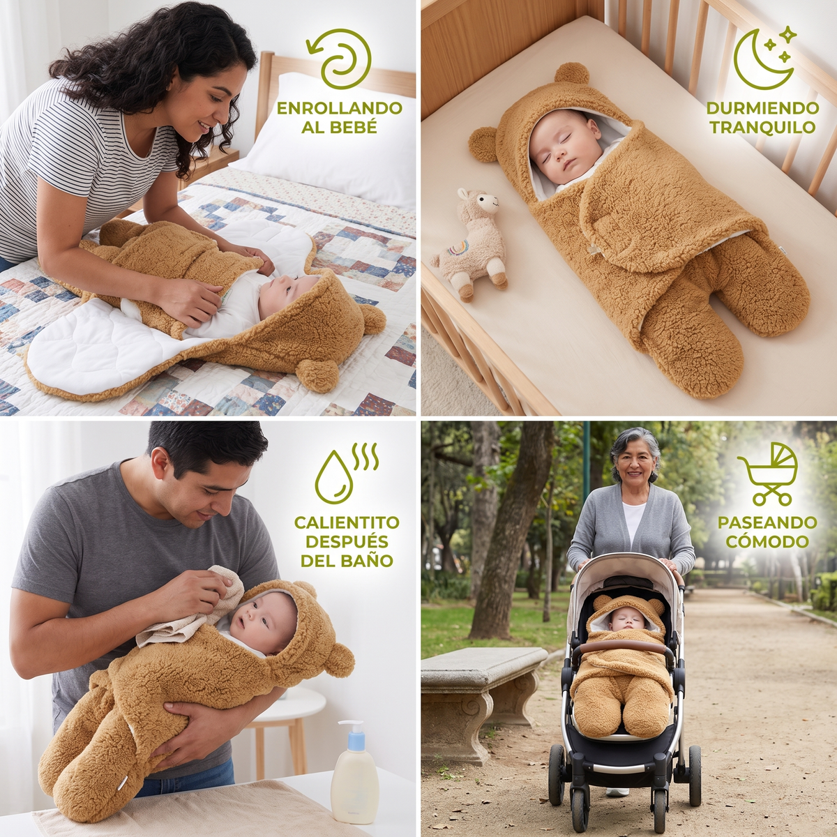 Manta Para Bebé Y Pijama Con Diseño De Osito