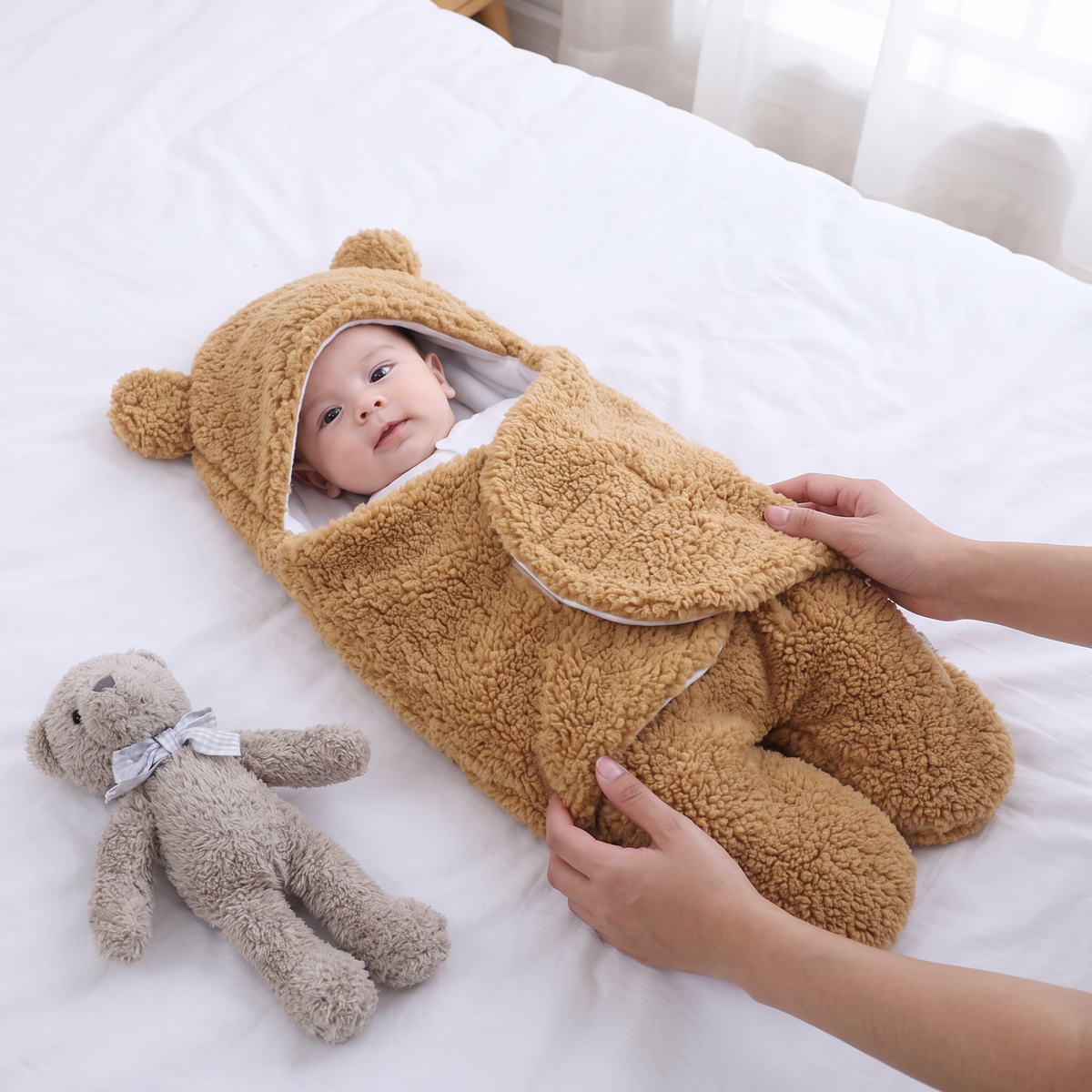 Manta Para Bebé Y Pijama Con Diseño De Osito