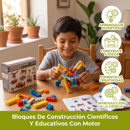 Bloques De Construcción Científicos Y Educativos Con Motor