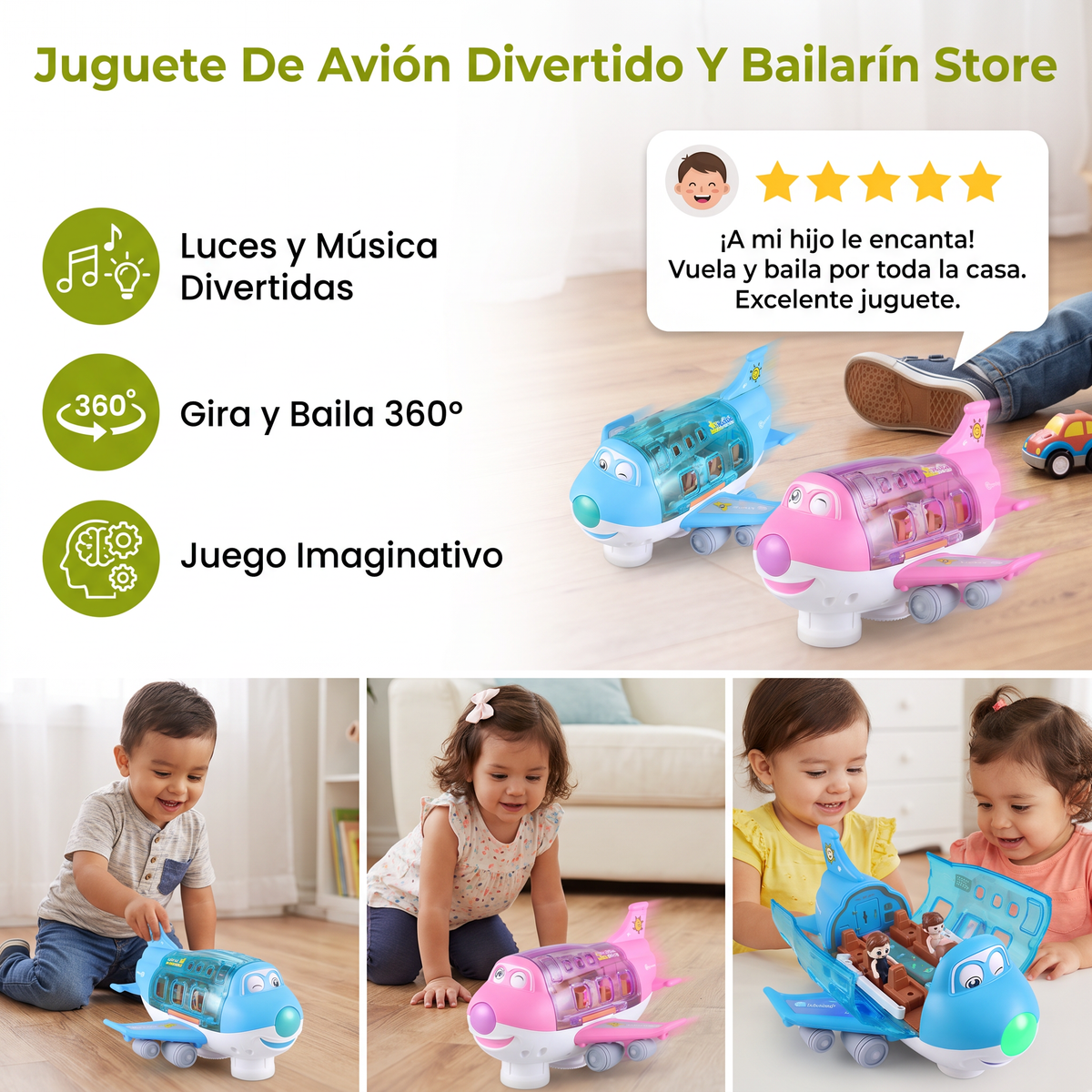 Juguete De Avión Divertido Y Bailarín