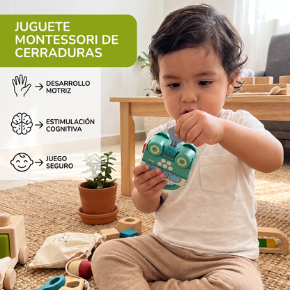 Juguete Montessori De Cerraduras, Patrones Y Colores