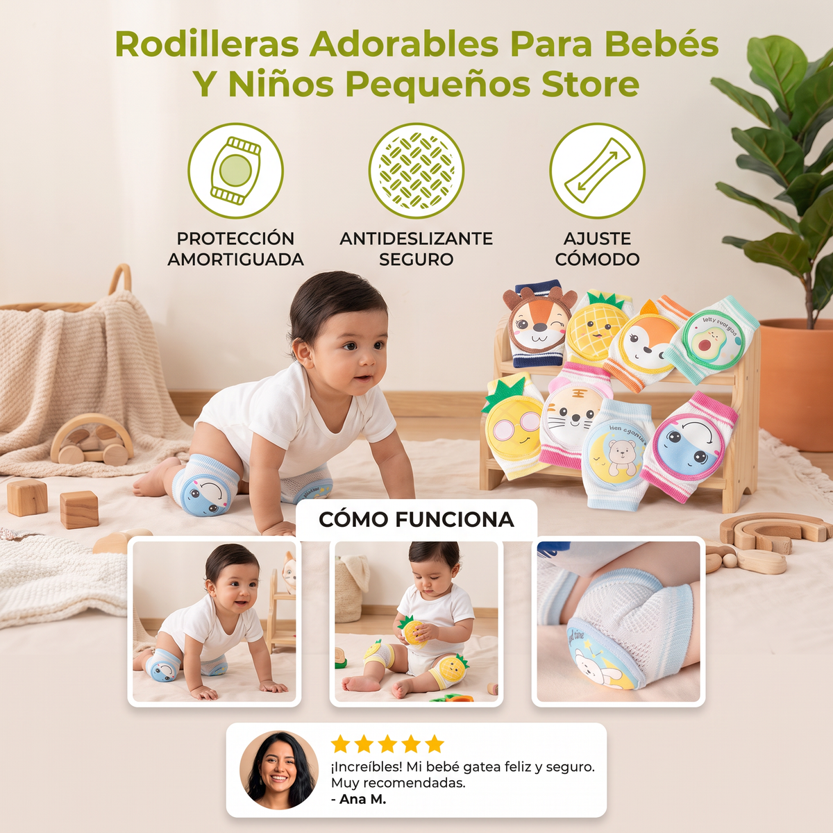 Rodilleras Adorables Para Bebés Y Niños Pequeños