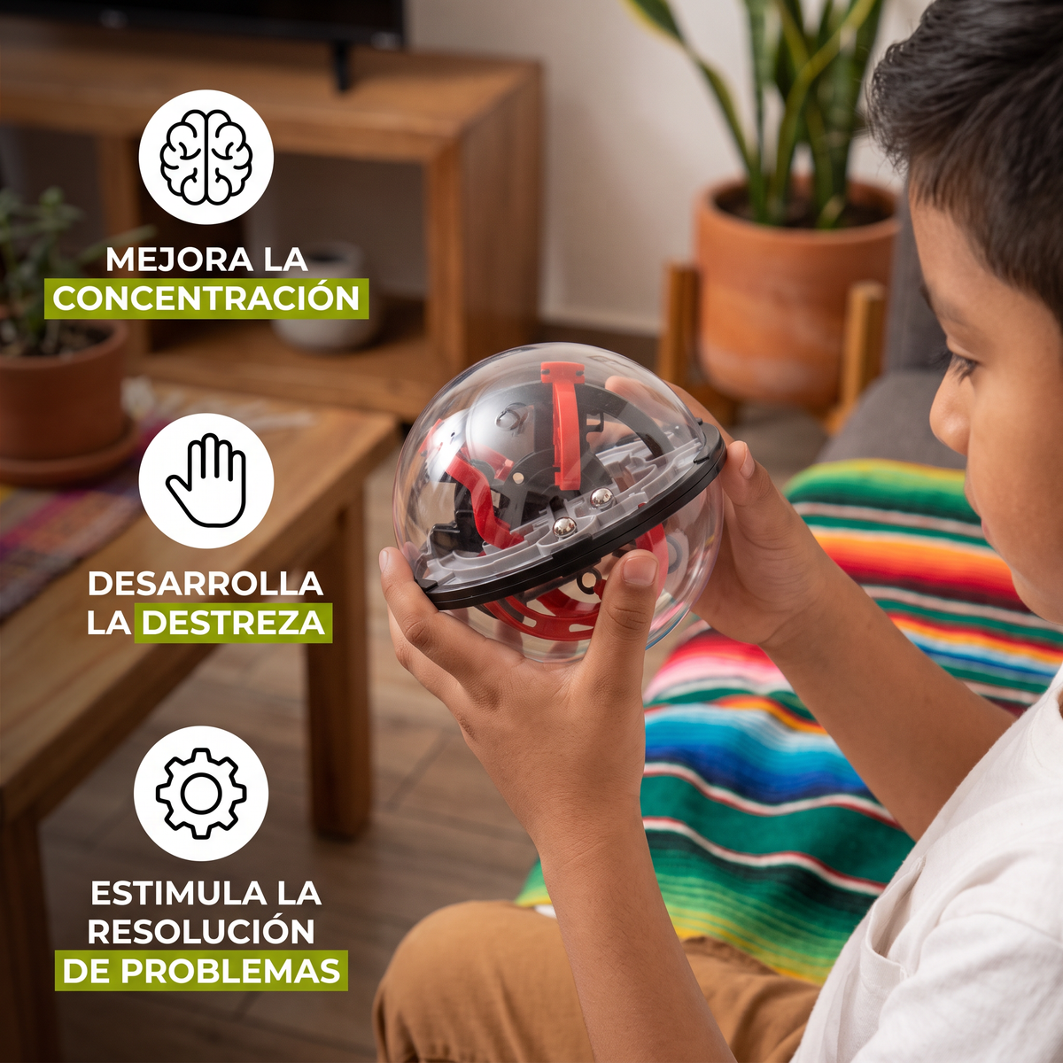 Esfera De Rompecabezas Laberinto 3D