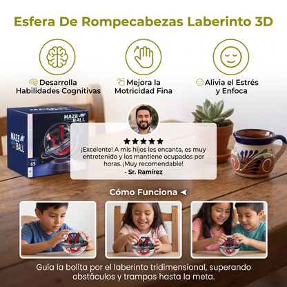 Esfera De Rompecabezas Laberinto 3D